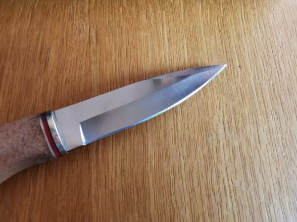 Ловен Нож с Дървена дръжка и Глава на Носорог. Подарък за мъж. Ножове, Мечове Full tang 5