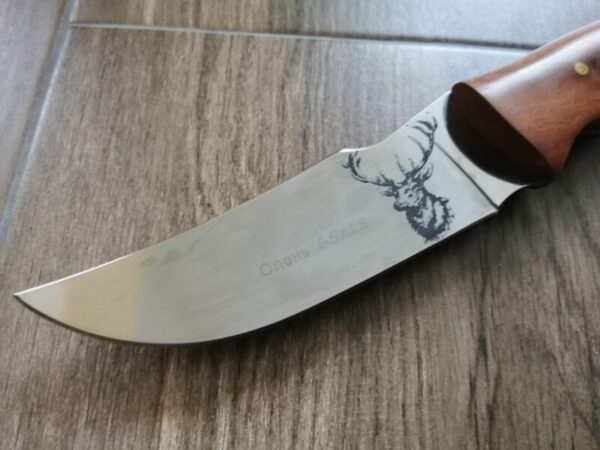 Ловен нож с гравирано острие Елен. Подарък за Мъж Ножове, Мечове ловен нож 3