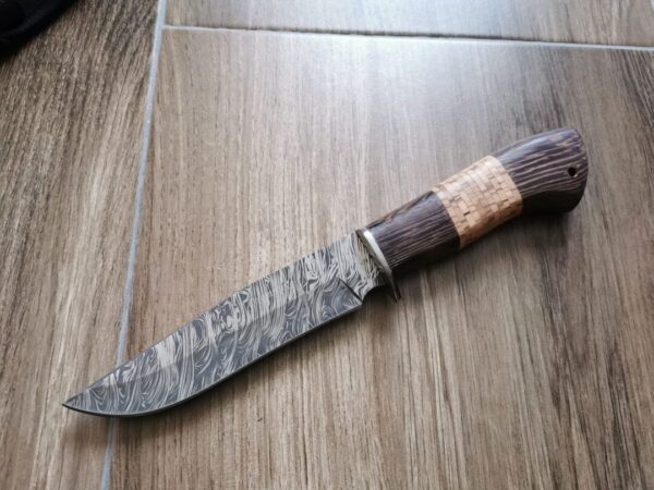 Ловен Нож с Дамасково Острие. Подарък за мъж Ножове, Мечове ловен нож 3