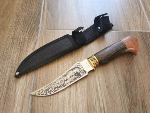 Ловен нож с гравирано острие. Подарък за Мъже Ножове, Мечове ловен нож 4