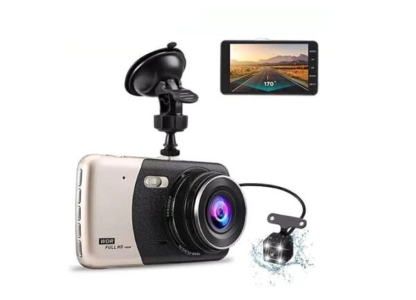 Видеорегистратор Full HD, 2 камери, нощно HDR заснемане, G-сензор, Камера за Кола Видеорегистратори dvr