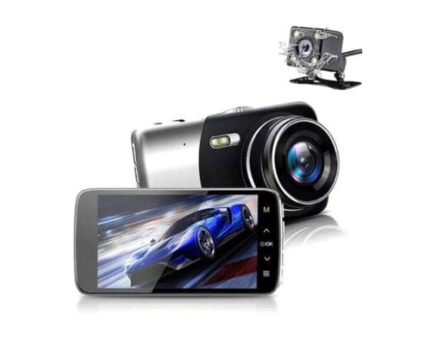 Видеорегистратор Full HD, 2 камери, нощно HDR заснемане, G-сензор, Камера за Кола Видеорегистратори dvr 4