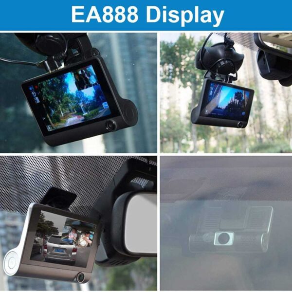 Видеорегистратор за кола с 3 камери и 4“ екран Видеорегистратори dvr 3