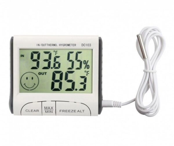Цифров термометър с влагомер за външна и вътрешна температура Дом И Градина влагомер 3