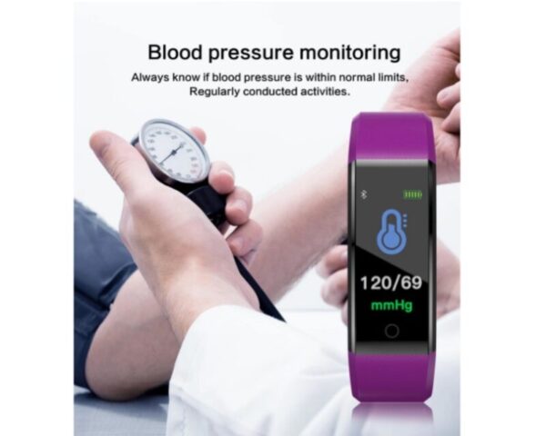 Фитнес смарт гривна часовник с измерване на кръвно налягане, пулс, крачки, калории Смарт Часовници smart band 4