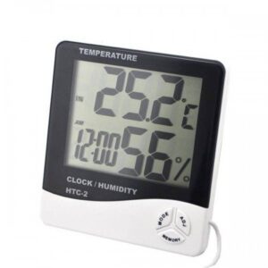 Цифров термометър, часовник и влагомер HTC 2 Дом И Градина влагомер