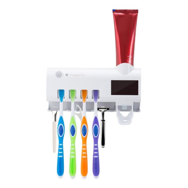 Соларен диспенсър за паста за зъби с UV стерилизатор Здраве и Красота uv стерилизатор за четки за зъби 2