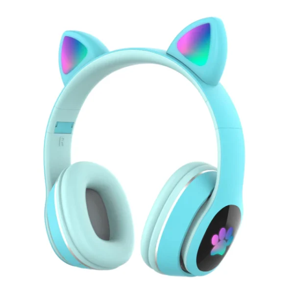 Безжични слушалки Котешки уши Компютри & Периферия wireless слушалки 3
