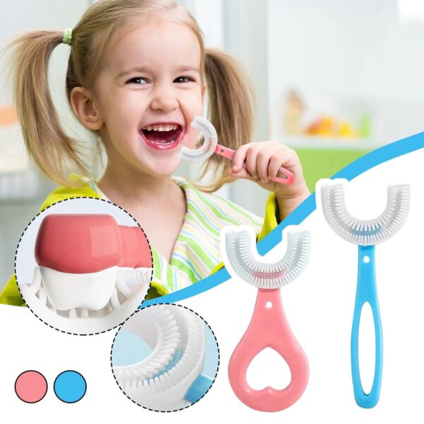 Детска четка за зъби с U образна форма Здраве и Красота Детска четка за зъби