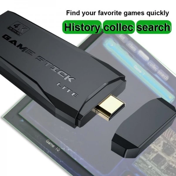 Безжична ретро конзола GAME STICK 4K HDMI Игрови конзоли детски телевизионни игри с джойстик 5