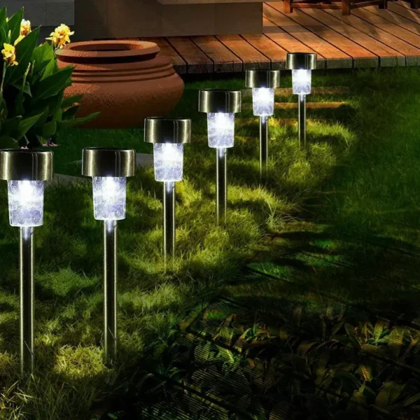 10 броя LED Соларни лампи за Алея Градина Двор Соларни Лампи лед соларни лампи 4