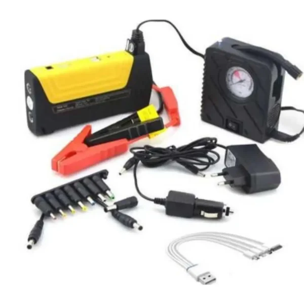 Стартерно устройство за акумулатор High Power Jump starter +компресор Автоаксесоари Бустер за палене на кола 3