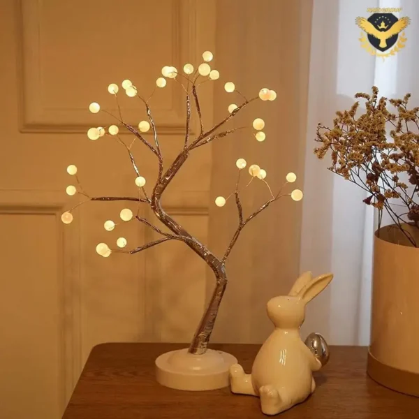 Декоративно светещо дърво Челници и фенери 2